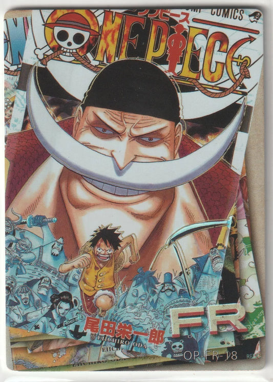 One Piece Anime Card OP-FR-18 Jump Comics Manga Cover Monkey D Luffy Whitebeard