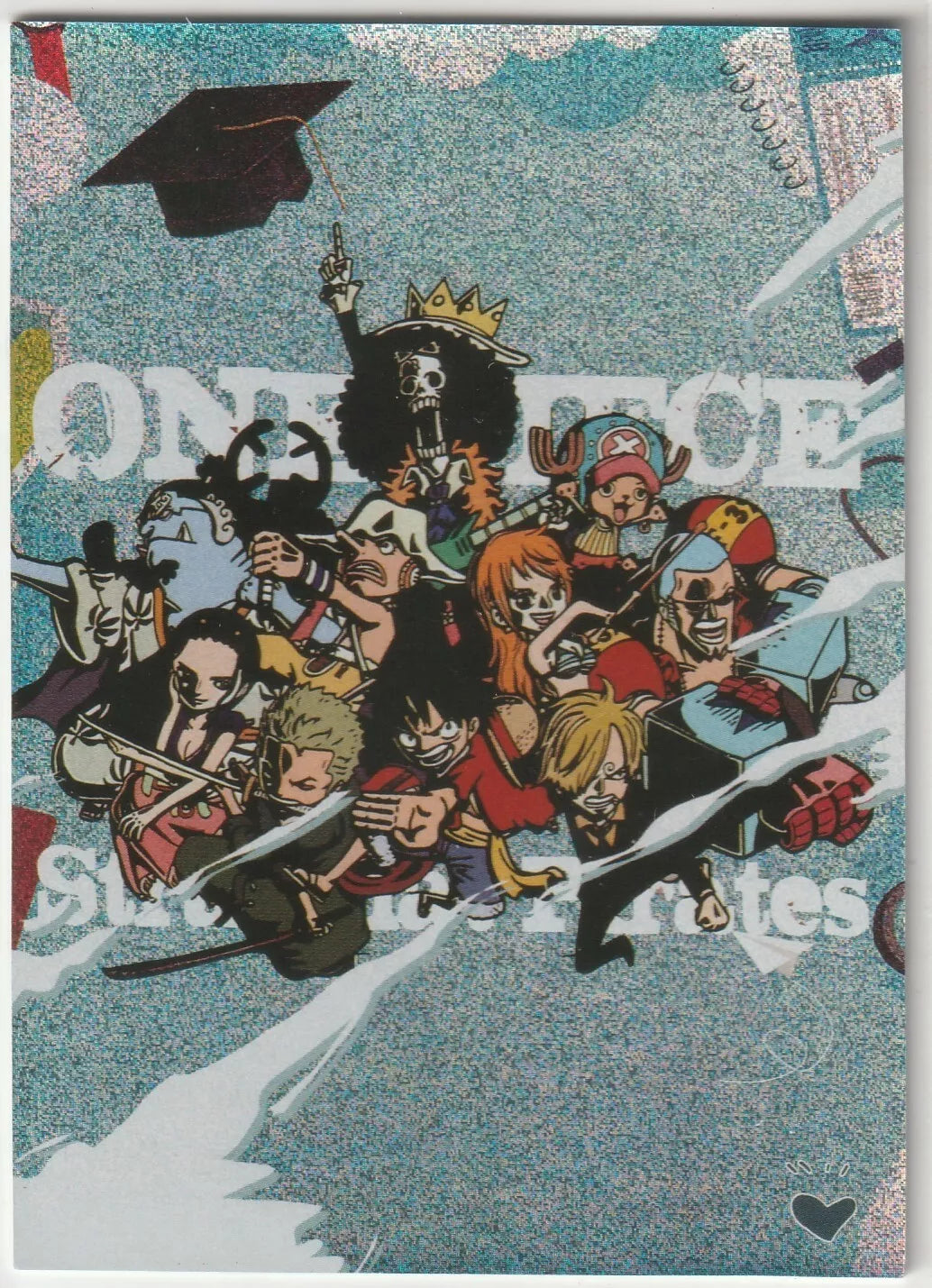 One Piece Anime Card OP-SC-003 Amazing Glitter Foil Monkey  D Luffy Straw hats