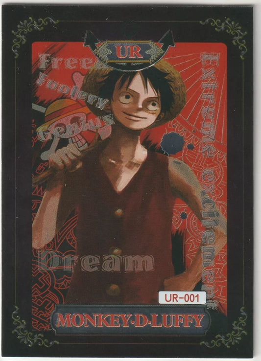 One Piece Anime Card UR-001 Black Gold Border Keyword Search Monkey d Luffy