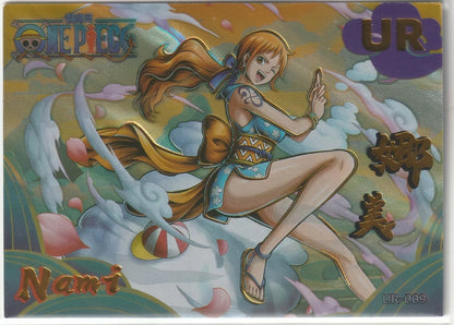 One Piece Anime Card  UR-009 Amazing Foil Nami Swan Straw Hat Pirates