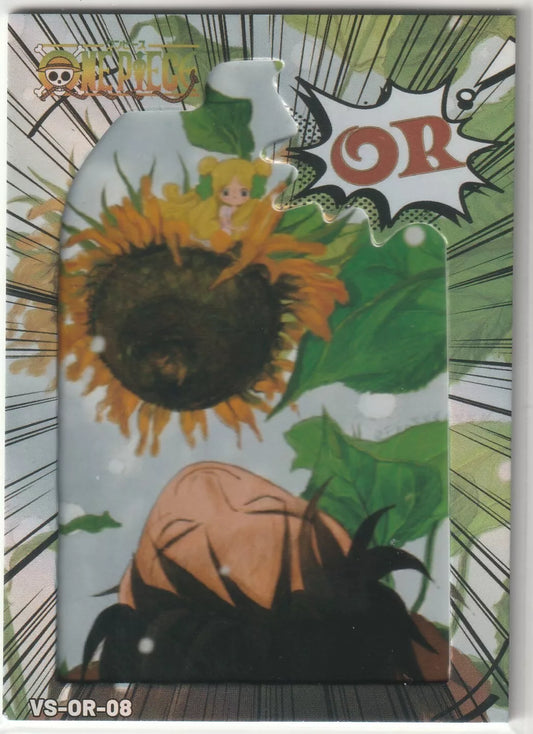 One Piece Anime Card VS-OR-08 Windowed Foil Border Monkey d Luffy Sunflower