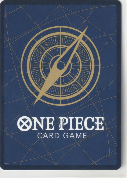 "One Piece Card Game logo with a golden compass design on a navy background, accented with fine line details."