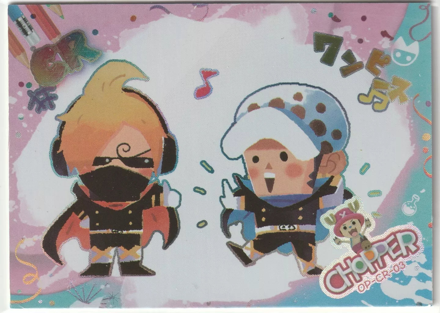 One Piece Rhapsody 2 Anime Card OP-CR-17 Chibi Cute Sanji Vinsmoke Trafalgar Law