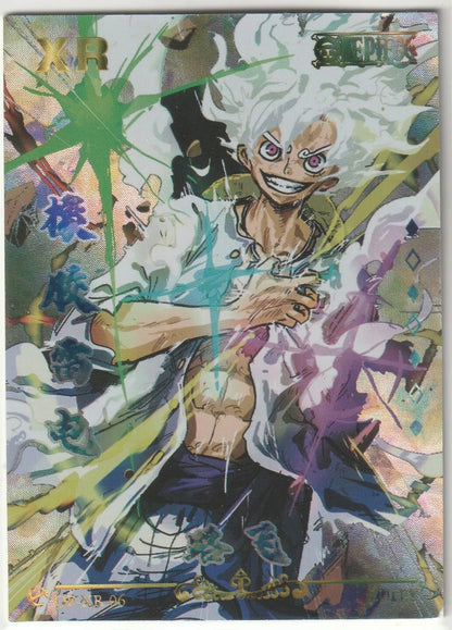 One Piece Rhapsody 2 Anime Card OP-XR-06 Matte w Foil Accent Monkey D Luffy Nika