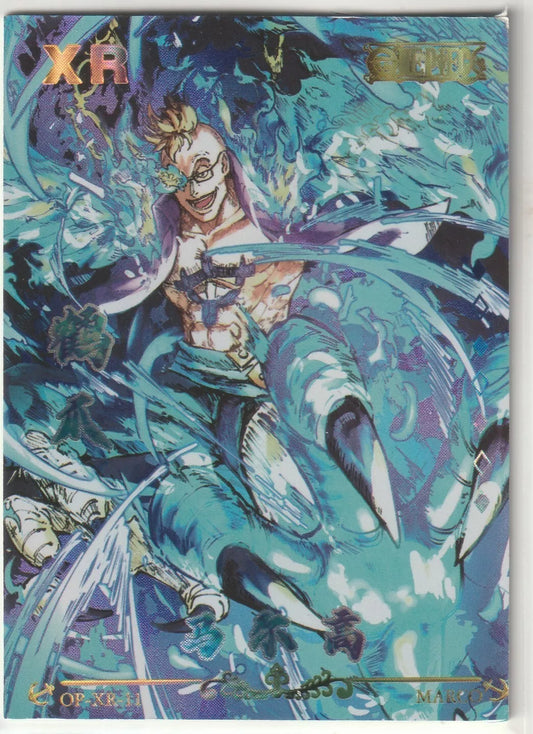 One Piece Rhapsody 2 Anime Card OP-XR-11 Matte w Foil Accent Marco the Phoenix