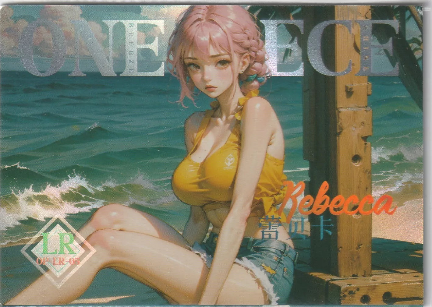 One Piece Anime Card Rhapsody OP-LR-03 Rebecca At the Beach Waifu Card