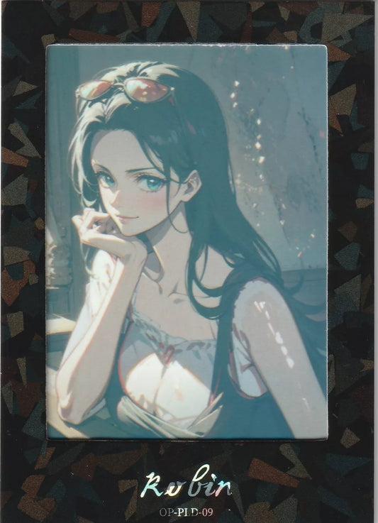 One Piece Rhapsody OP-PLD-09 Robin Portrait Window Card Waifu Gorgeous