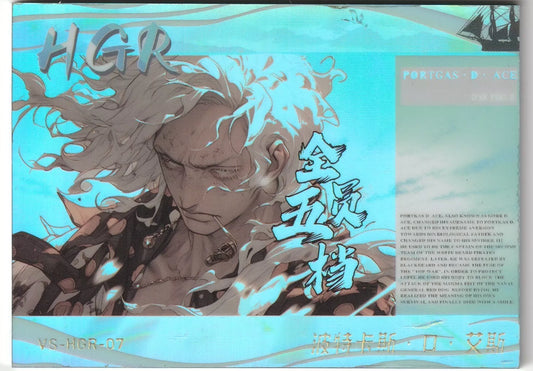 One Piece VS-HGR-07 Portgas D Ace Firefist White Hair Amazing Art Rare 715/888