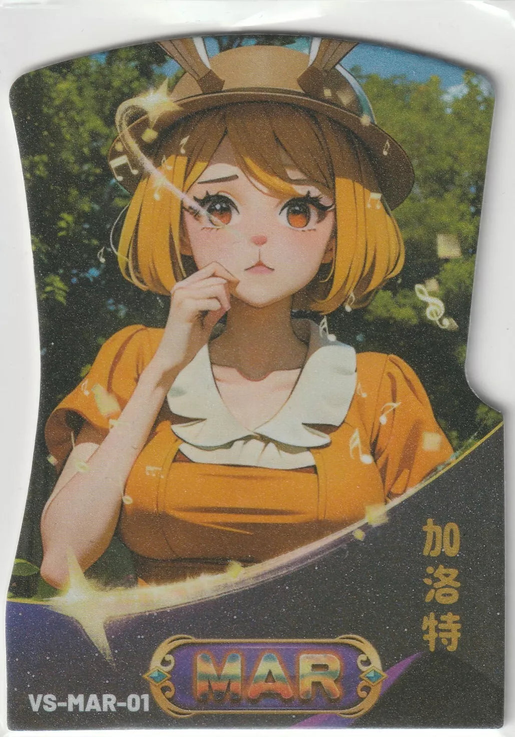 One Piece Anime Card VS-MAR-01 Die Cut Glitter Card Carrot Waifu Furry