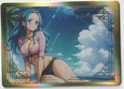 One Piece Waifu Collection - SR+ 05 Super Rare + Nefertari Vivi Sexy Waifu Card