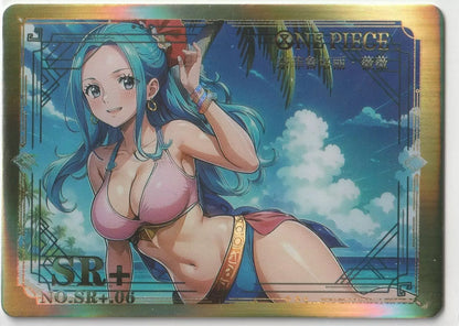 One Piece Waifu Collection - SR+ 06 Super Rare + Nefertari Vivi Sexy Waifu Card