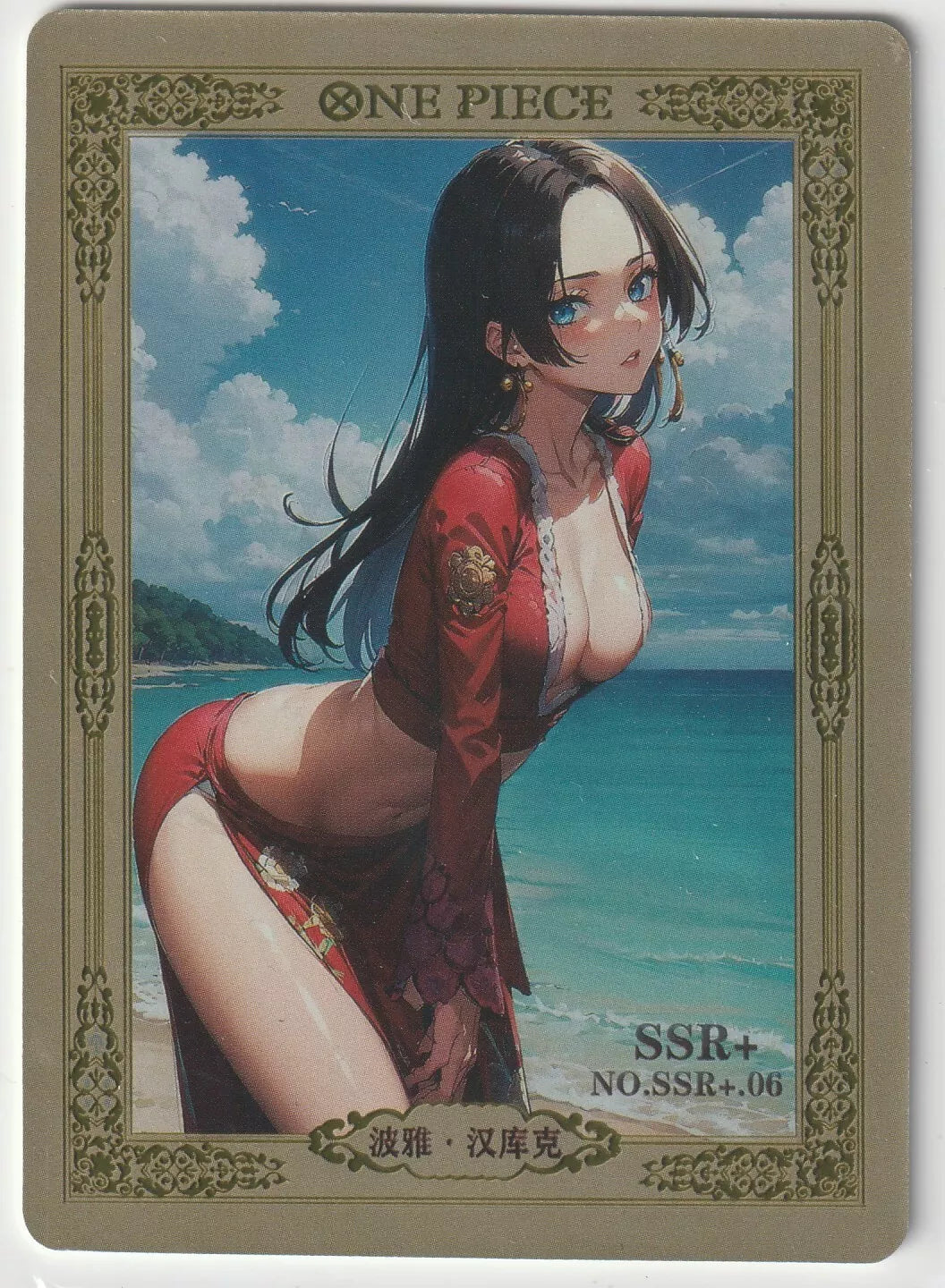 One Piece Waifu Collection - SSR+ 06 SS Rare + Boa Hancock Sexy Waifu Card