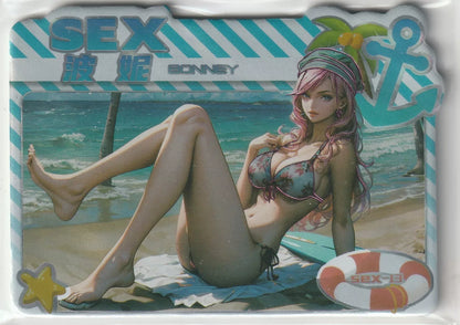 One Piece Waifu Collection SEX-13 Jewelry Bonney Bikini at the Beach 141/299