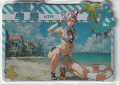 One Piece Waifu Collection SEX-17 Uta Bikini at the Beach 054/388