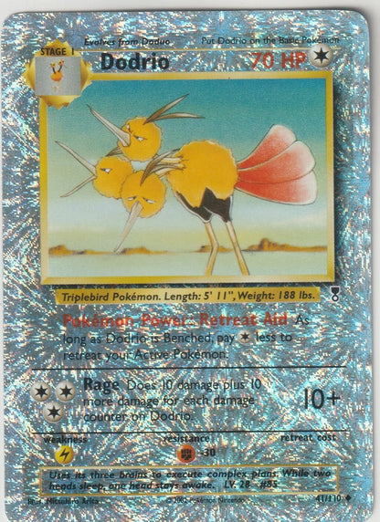 Pokemon Legendary Collection Reverse Holo Dodrio 41/110 Amazing Foil! wow