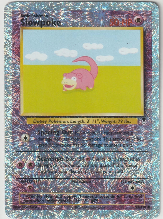 Pokemon Legendary Collection Reverse Holo SLOWPOKE 93/110 Amazing Foil!