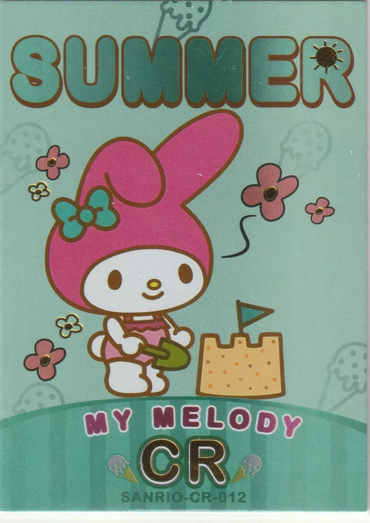 Sanrio Collectible Cards - Sanrio-CR-012 My Melody Summer Set Foil card