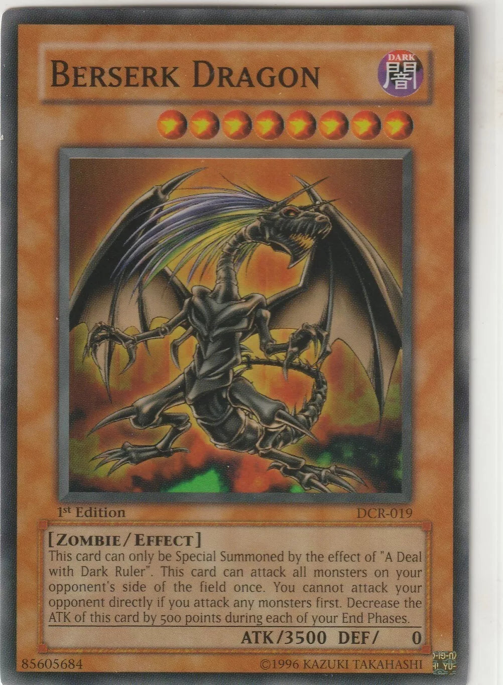 Berserk Dragon card from the Dark Crisis set with a menacing dragon illustration.