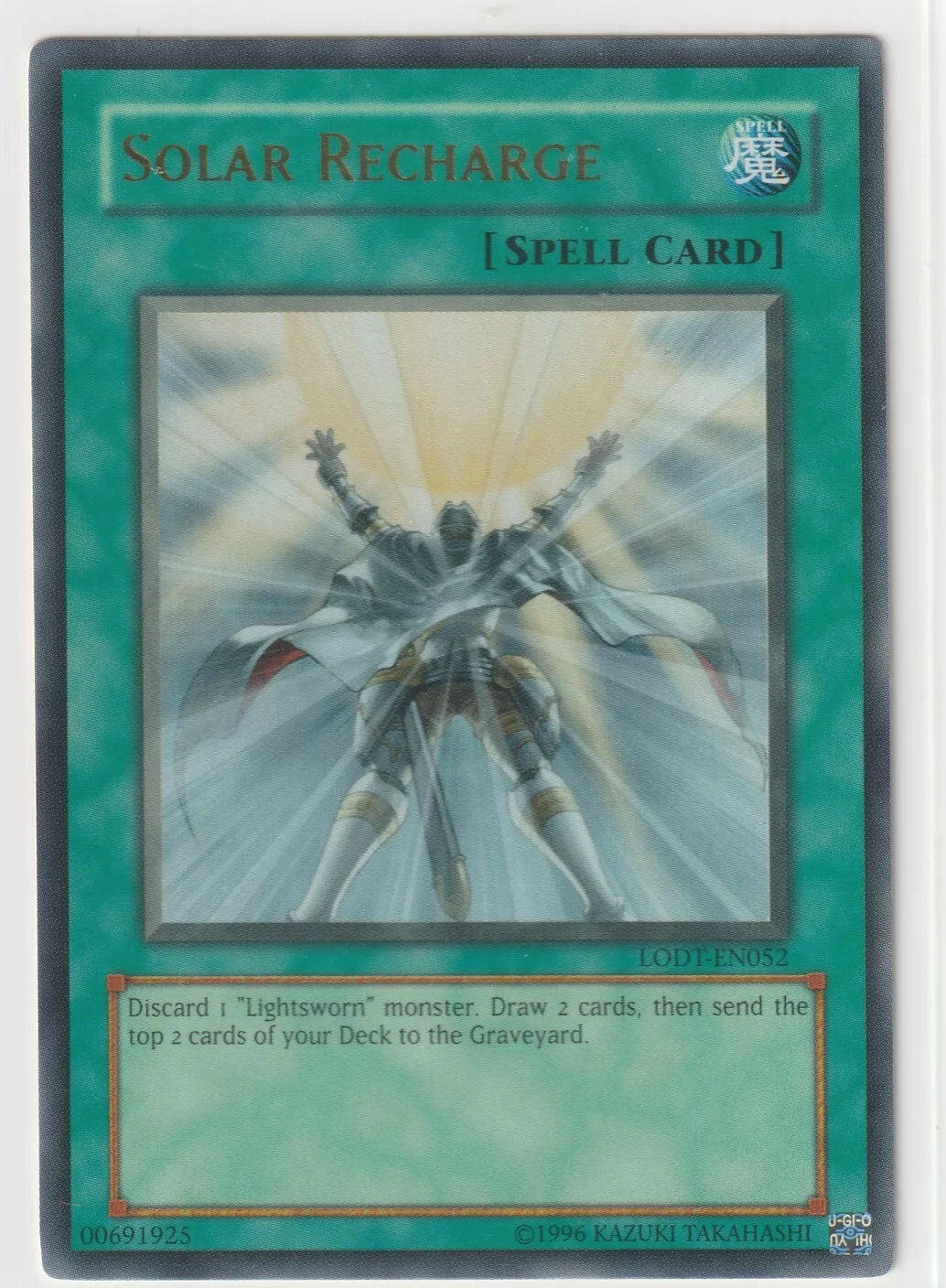 Solar Recharge Ultra Rare card front from the 2008 Light of Destruction set.