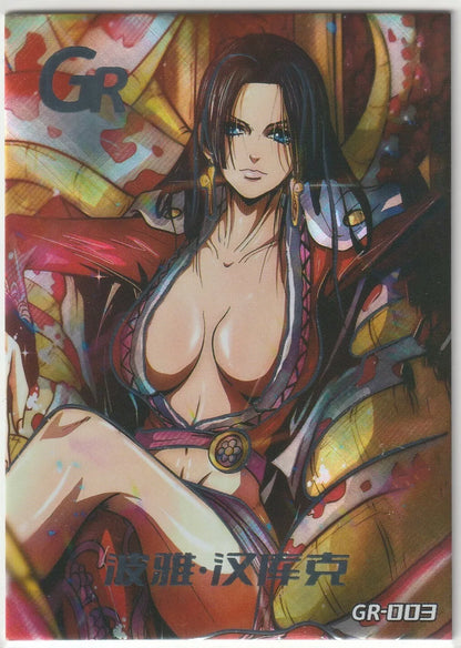 One Piece  GR-003 Boa Hancock Waifu Refractor Silver Foil Card